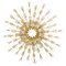 Crystal and Gilded Brass Wall or Ceiling Light attributed to Oscar Torlasco for Stilkronen, 1970s, Image 1
