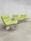 Vintage Dutch Green Spirit Swivel Chairs & Coffee Table by Geoffrey Harcourt for Artifort, 1980s, Set of 4 1