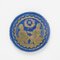 Venetian Blue Glass Romanesque Revival Medallion, Late 19th Century 2