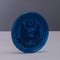 Venezianisches Revival Medaillon aus blauem Glas, spätes 19. Jh 8