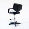 Swivel Office Chair in Chromed Steel and Skai, 1960s 4