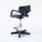 Swivel Office Chair in Chromed Steel and Skai, 1960s 1