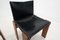 Black Leather Chairs Model Monk attributed to Afra & Tobia Scarpa for Molteni, 1970s, Set of 4, Image 11
