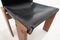 Sedie in pelle nera modello Monk attribuite ad Afra & Tobia Scarpa per Molteni, anni '70, set di 4, Immagine 10