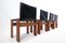 Black Leather Chairs Model Monk attributed to Afra & Tobia Scarpa for Molteni, 1970s, Set of 4, Image 14