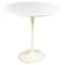 Mid-Century White Laminate and Metal Model Tulip Coffee Table attributed to Knoll, 1960s 1