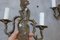 French Brass Wall Sconces Lamps with 2 Lights, 1960s, Set of 2 7