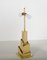 Italienische Mid-Century Messing Tischlampe mit Wolkenkratzer Struktur von Romeo Rega, 1970er 12