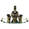 Art Deco Liqueur Set with Serving Tray attributed to De Rupel, Belgium, 1935, Set of 7, Image 1