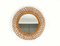Mid-Century Rattan and Bamboo Round Wall Mirror, Italy, 1960s, Image 2