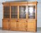 19th Century English Glazed Oak Breakfront Bookcase 9