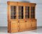 19th Century English Glazed Oak Breakfront Bookcase 3