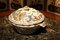 Antique French Faience Lidded Bowl Tureen Hand Painted with Flowers and Insects 3