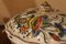 Antique French Faience Lidded Bowl Tureen Hand Painted with Flowers and Insects 9