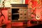 19th Century French Hand Carved Walnut 4-Doors Miniature Chest, Image 10