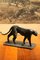 Art Deco inspirierte Leopardenskulptur aus schwarz patinierter Bronze, 2020 13