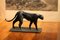 Art Deco inspirierte Leopardenskulptur aus schwarz patinierter Bronze, 2020 5