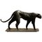 Art Deco Inspired Black Patinated Bronze Leopard Sculpture, 2020, Image 1