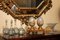 Uova decorative in terracotta dipinte a mano su supporti in legno dorato, Italia, set di 2, Immagine 5