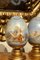 Italienische Romantische Handbemalte Dekorative Terrakotta Eier auf Vergoldeten Holz Ständern, 2er Set 11