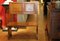 Vintage Italian Modern High Back Bench in Wood, 1950s, Image 8