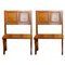 Vintage Italian Modern High Back Bench in Wood, 1950s, Image 1
