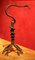 European Art Nouveau Wrought Hand Forged Rust Iron Snake Sculpture Centerpiece 15