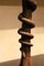 European Art Nouveau Wrought Hand Forged Rust Iron Snake Sculpture Centerpiece, Image 11