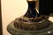 Vases Napoléon III Bleus Peints à la Main avec Poignées en Bronze, Set de 2 15