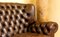 Braunes Vintage Vintage 3-Sitzer Sofa aus Leder mit hoher Rückenlehne von Chesterfield 5
