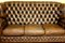Vintage Brown Leather High Back 3-Seat Button Tufted Sofa from Chesterfield 8