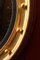 Runder italienischer Regency Spiegel mit vergoldetem Holzrahmen & ebonisiertem konvexen Spiegel mit geschnitztem Adler 8