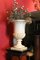 Antique Italian Neoclassical Carrara Marble Urn Vases on Pedestals, 18th Century, Set of 2, Image 8