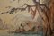 Biombo francés de principios del siglo XX al témpera sobre lienzo con vistas al mar, Imagen 12