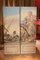 Early 20th Century French Tempera on Canvas Folding Screen with Seascape View 13