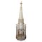 19th Century French Gothic Revival Hand Carved, Lacquered, Parcel Giltwood Spire 1