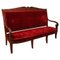 18th Century French Hand Carved Mahogany Upholstered Sofa in the style of George Jacob 1