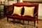 18th Century French Hand Carved Mahogany Upholstered Sofa in the style of George Jacob 3