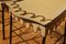 Sedie e sgabelli da giardino Art Nouveau in ferro dipinto a mano, Italia, set di 4, Immagine 13