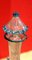 18th Century Italian Murano Clear Glass and Blue Trimmed Blown Glass Bottle 9