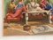 19th Century Italian Oil on Alabaster Painting Pompeian Interior Scene in Ormolu, Image 14