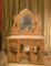 Consola o tocador Regency italiana de arce tallado a mano con espejo, Imagen 2