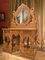 Italian Regency Hand Carved Maple Pier Console or Dressing Table with Mirror, Image 7