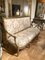 Französisches handgeschnitztes 3-Sitzer Sofa aus vergoldetem Holz im Louis XVI Stil mit Chinoiserie Stoff 16