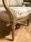 Französisches handgeschnitztes 3-Sitzer Sofa aus vergoldetem Holz im Louis XVI Stil mit Chinoiserie Stoff 13
