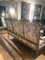 Französisches handgeschnitztes 3-Sitzer Sofa aus vergoldetem Holz im Louis XVI Stil mit Chinoiserie Stoff 7