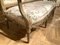 Französisches handgeschnitztes 3-Sitzer Sofa aus vergoldetem Holz im Louis XVI Stil mit Chinoiserie Stoff 9