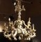 19th Century Italian 2-Tier Capodimonte Porcelain Chandelier with Roses 7