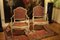 French Louis XV Green Lacquer and Gilt Wood Armchairs with Cane Seats and Back, 1750, Set of 2 4