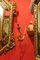 Italienische handgeschnitzte barocke Wandleuchten aus vergoldetem Holz mit vergoldetem Arm aus Bronze, 2er Set 3